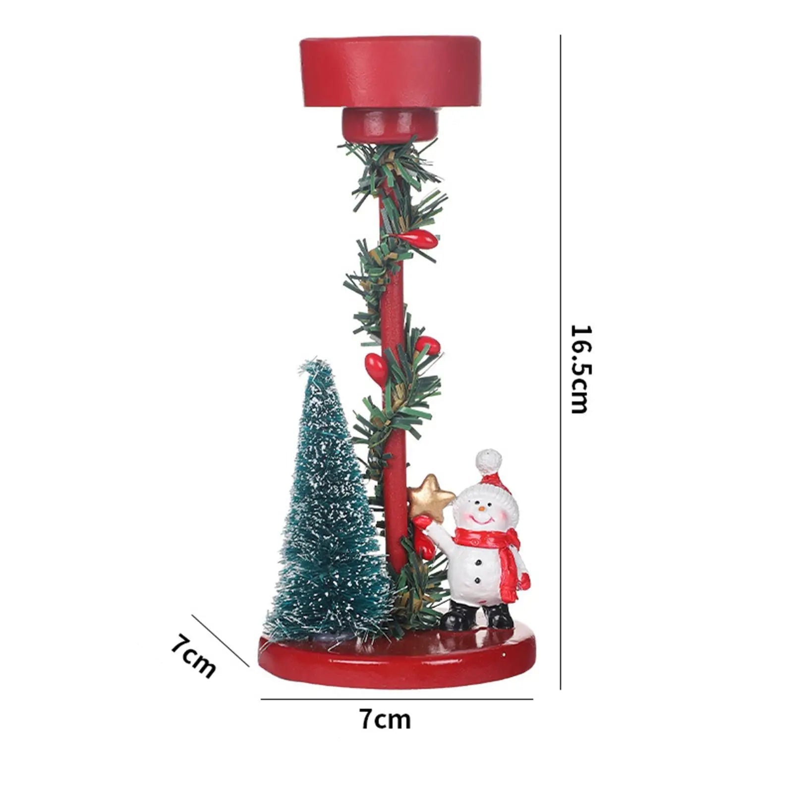 Bougeoir Décoratif Bonhomme de Neige Unique