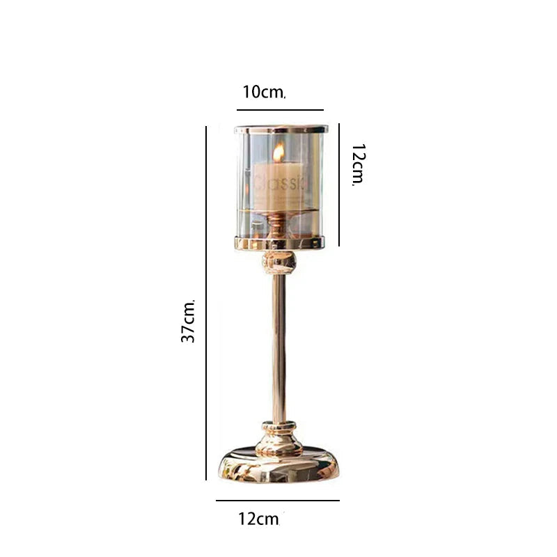 Bougeoir Doré Mariage Dimensions