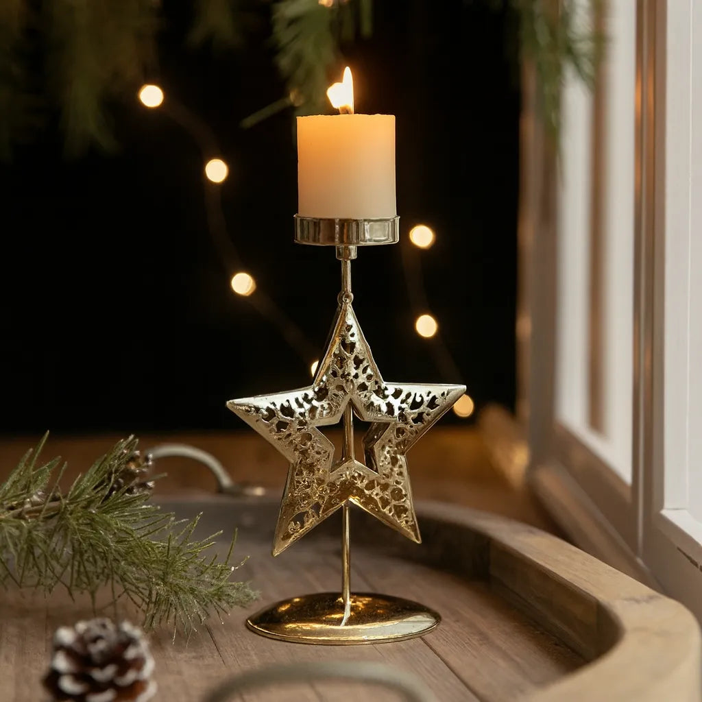 Bougeoir Etoile en Métal