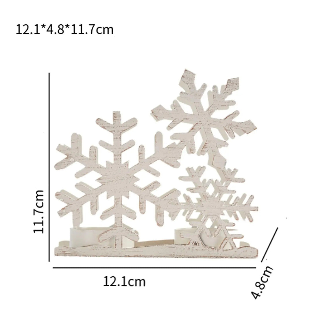 Bougeoir Flocon de Neige Design Unique