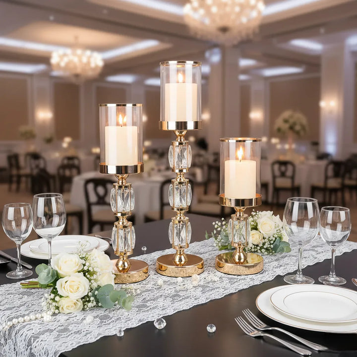 Bougeoir Mariage Design en Cristal