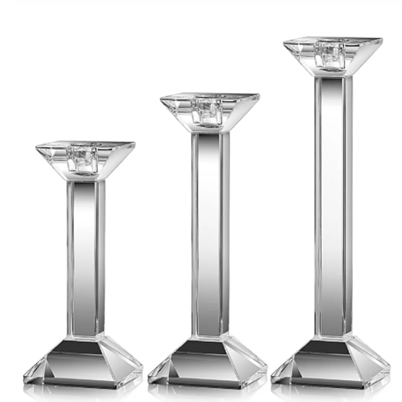 Bougeoir Mariage Moderne en Verre Design