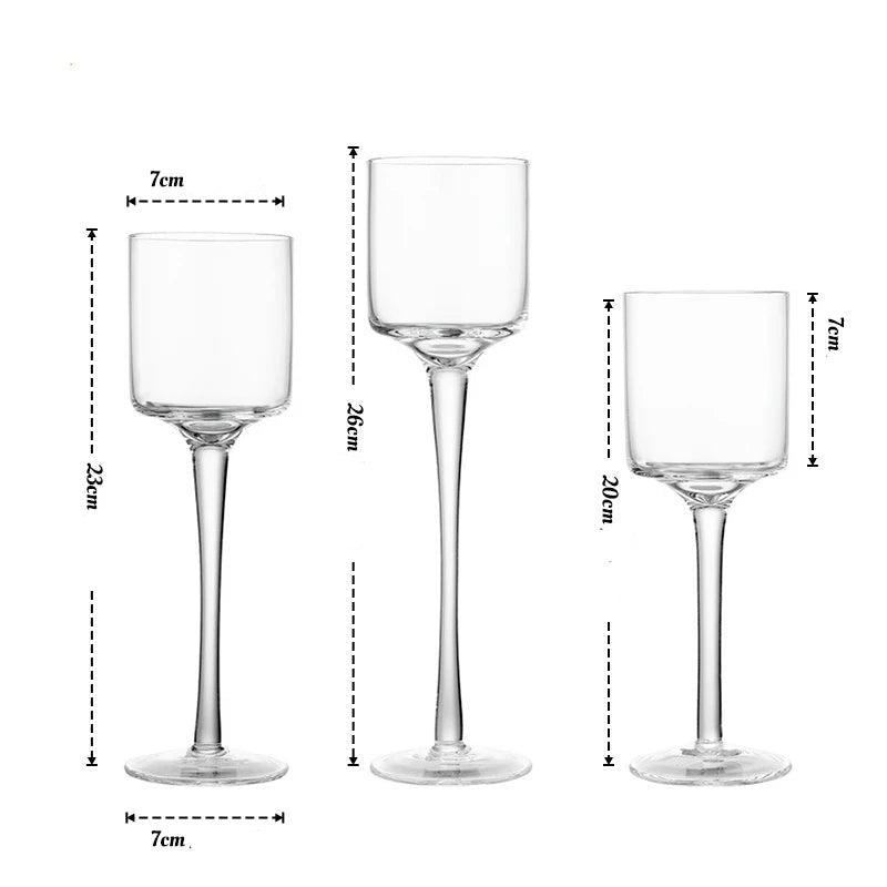 Bougeoir en Verre Mariage Taille