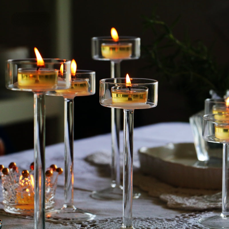 Bougeoir en Verre Noël 