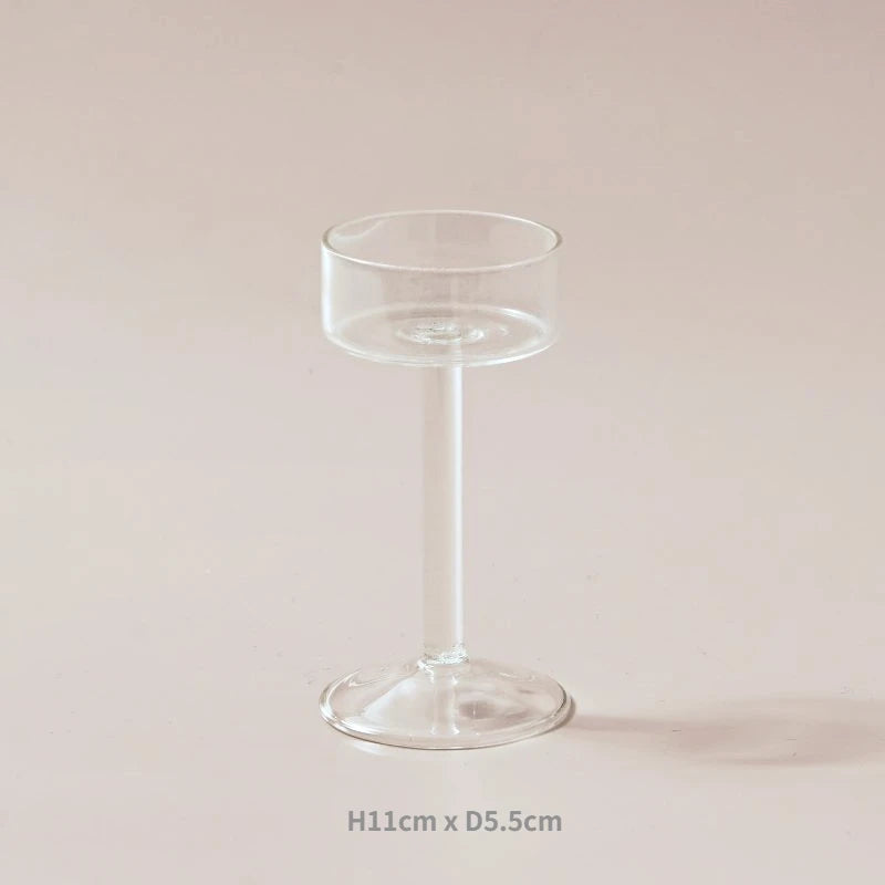 Bougeoir en Verre Noël Raffinée Chic