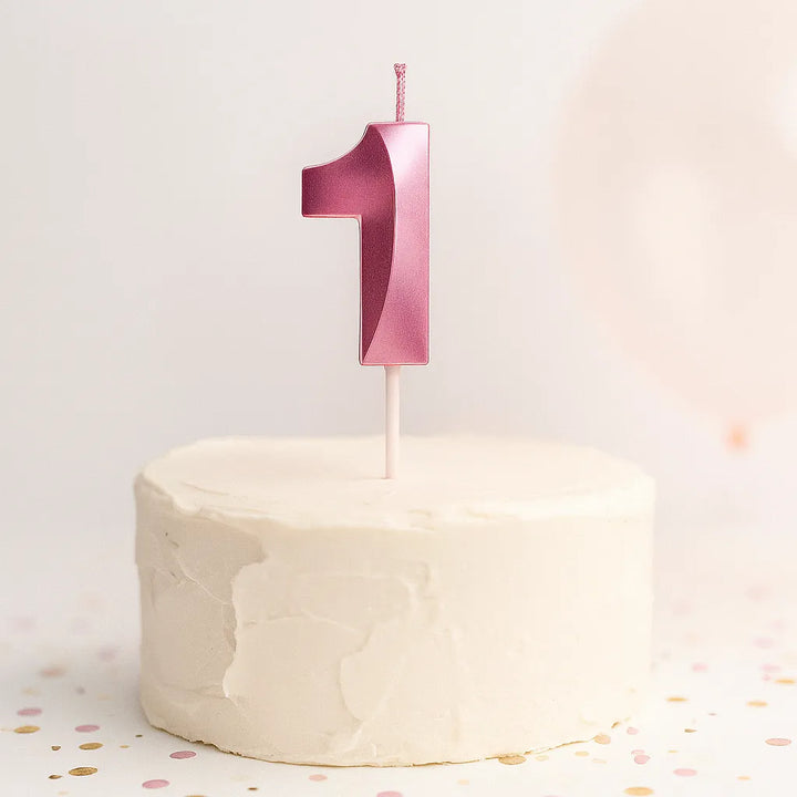 Bougie Anniversaire 3D Rose