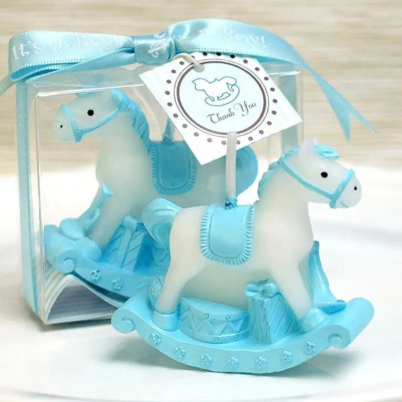 Bougie Anniversaire Cheval Bleue