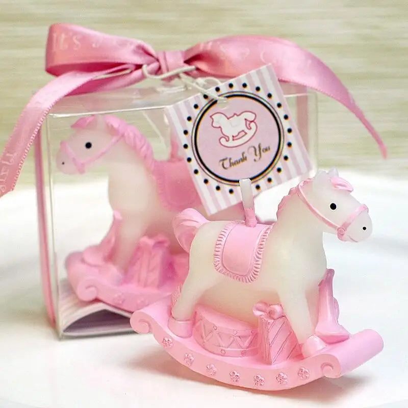 Bougie Anniversaire Cheval Rose
