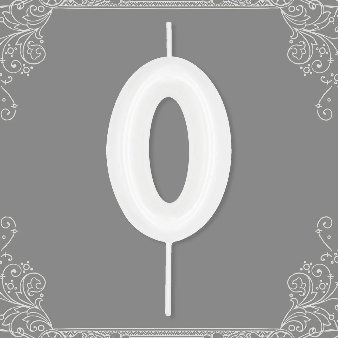 Bougie Anniversaire Chiffre Blanc