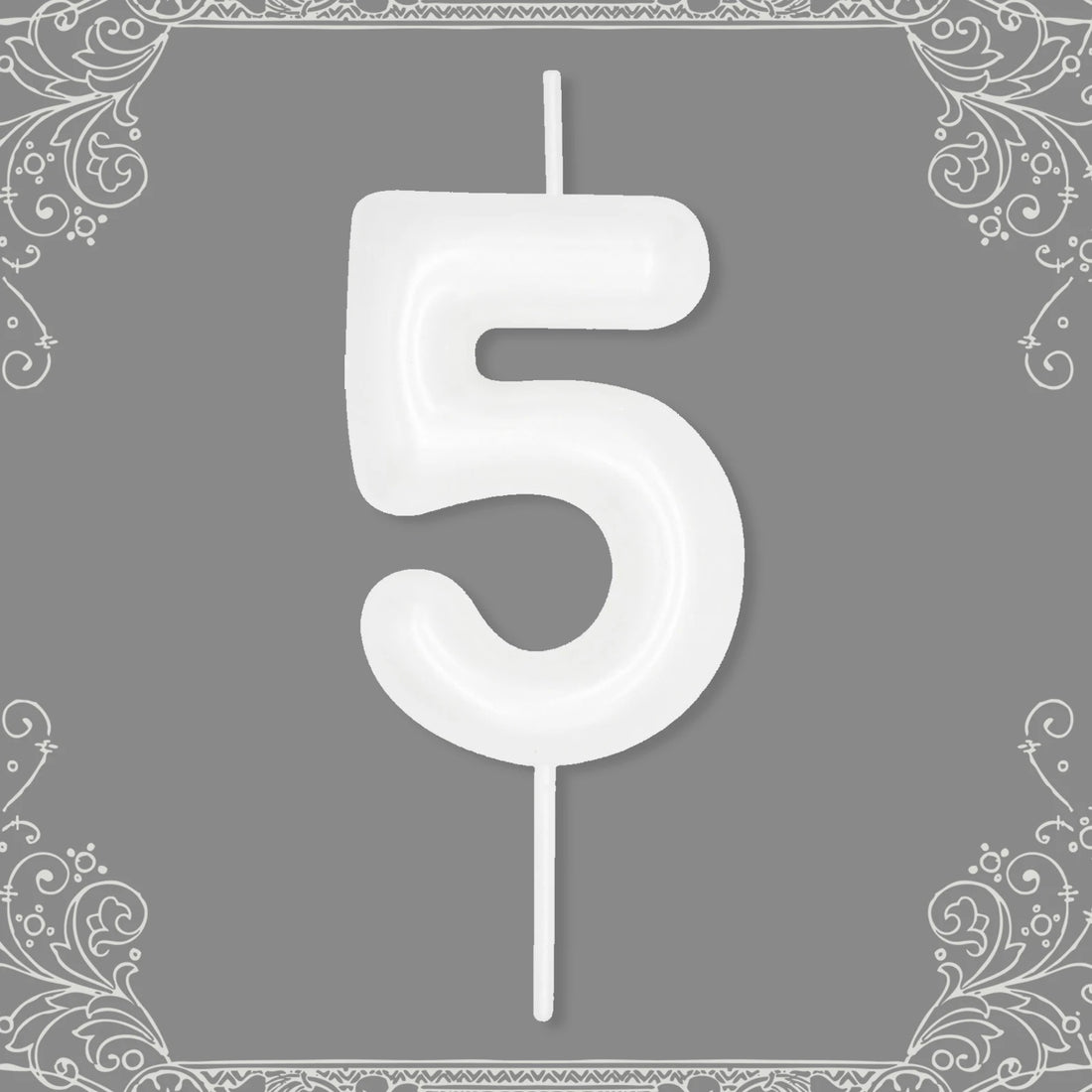 Bougie Anniversaire Chiffre Blanc