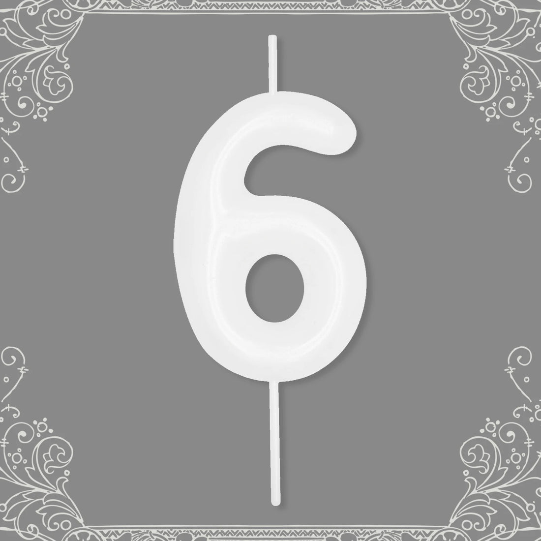 Bougie Anniversaire Chiffre Blanc