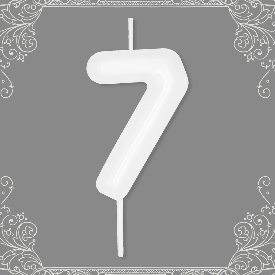 Bougie Anniversaire Chiffre Blanc