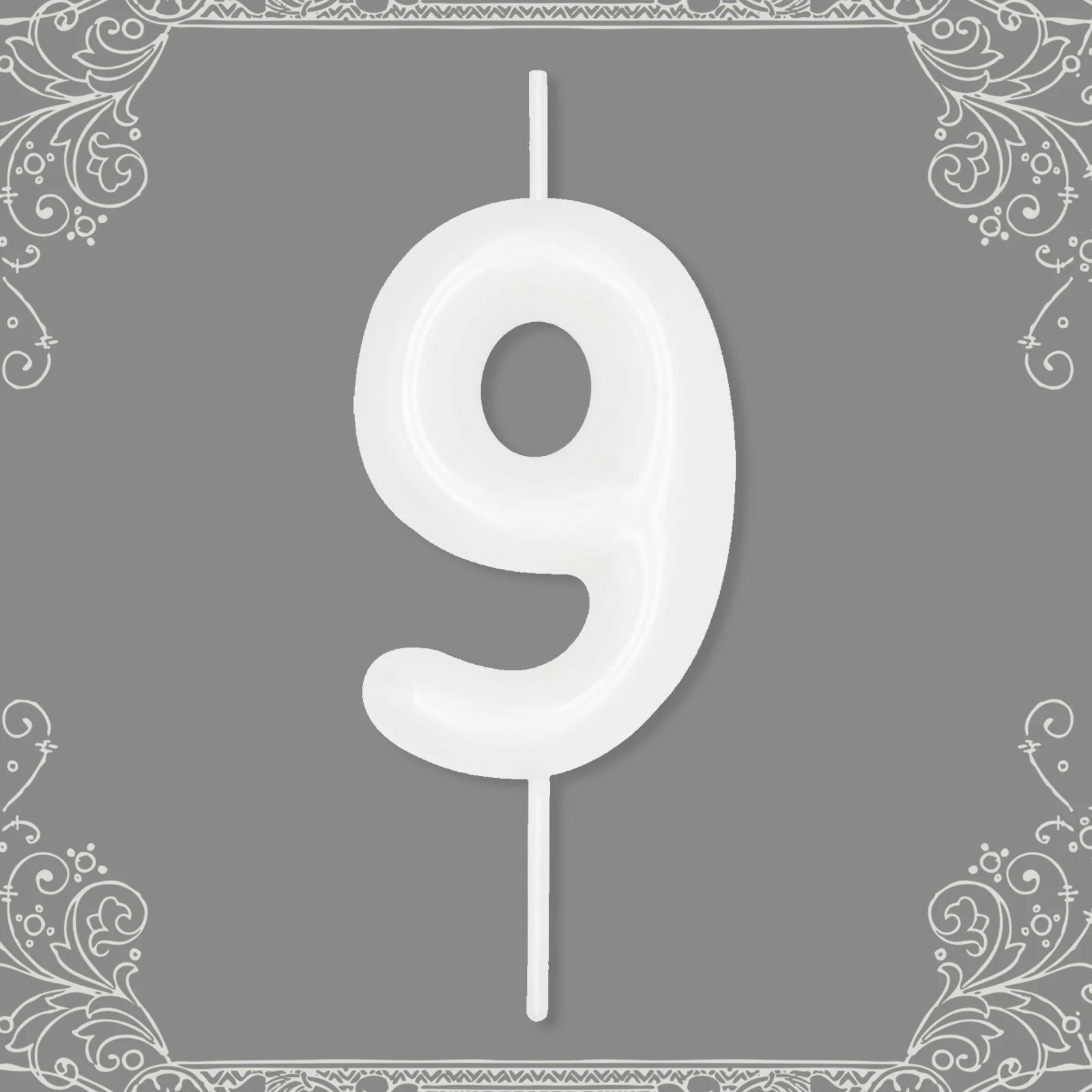 Bougie Anniversaire Chiffre Blanc