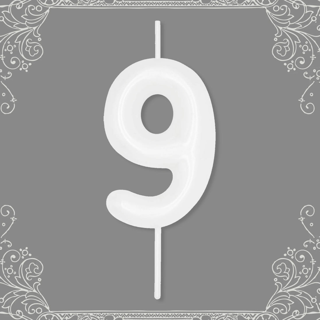 Bougie Anniversaire Chiffre Blanc