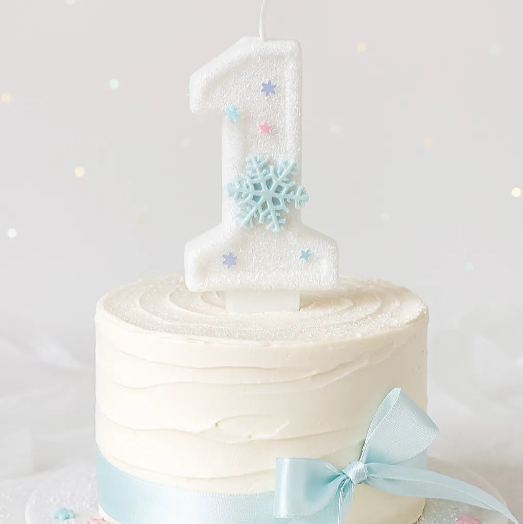Bougie Anniversaire Chiffre Flocon De Neige