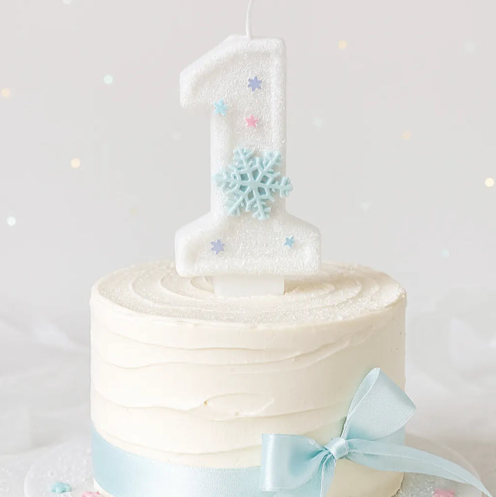 Bougie Anniversaire Chiffre Flocon De Neige