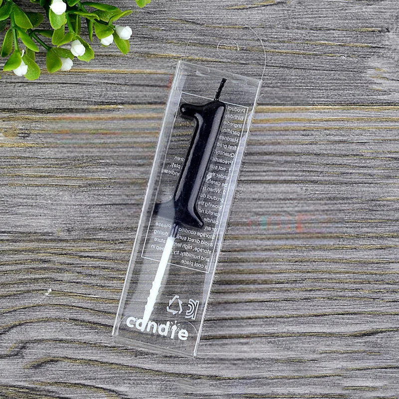 Bougie Anniversaire Noire Epurée Un Noir