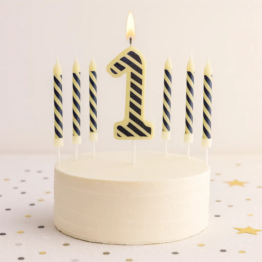 Bougie Anniversaire Thème Construction
