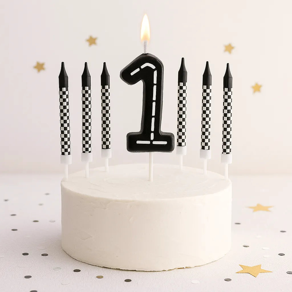 Bougie Anniversaire Thème Course