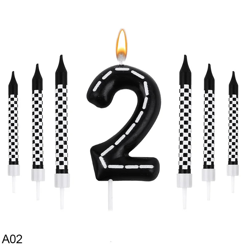 Bougie Anniversaire Thème Course