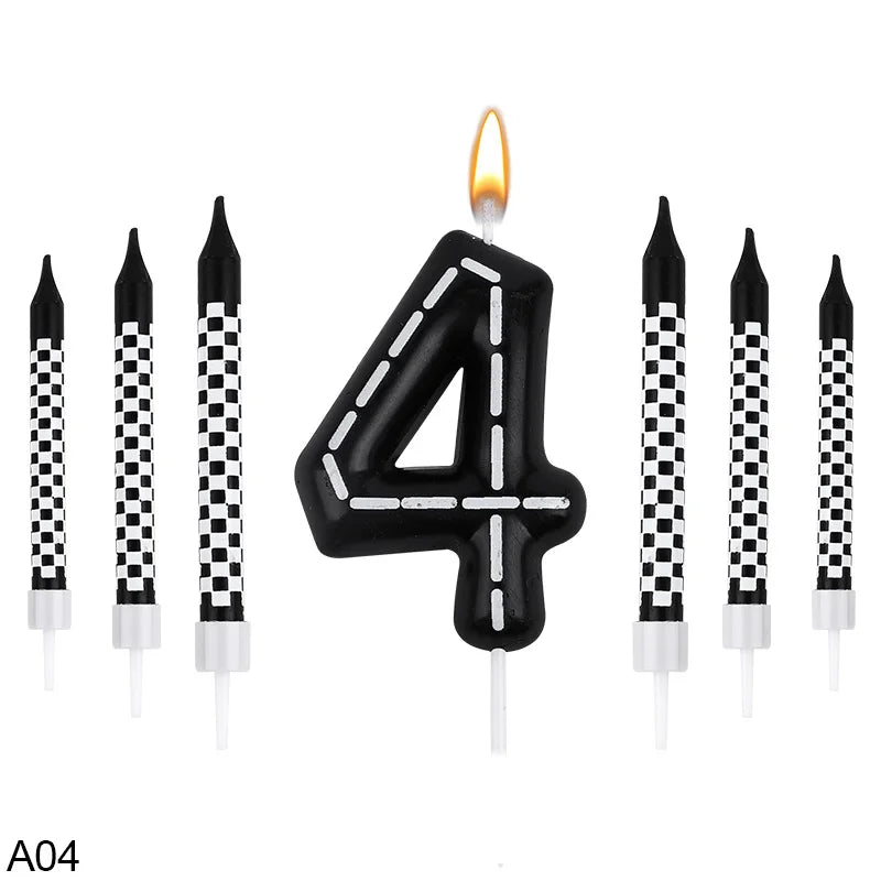Bougie Anniversaire Thème Course