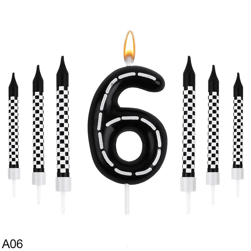 Bougie Anniversaire Thème Course