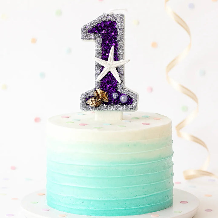 Bougie Anniversaire Violette