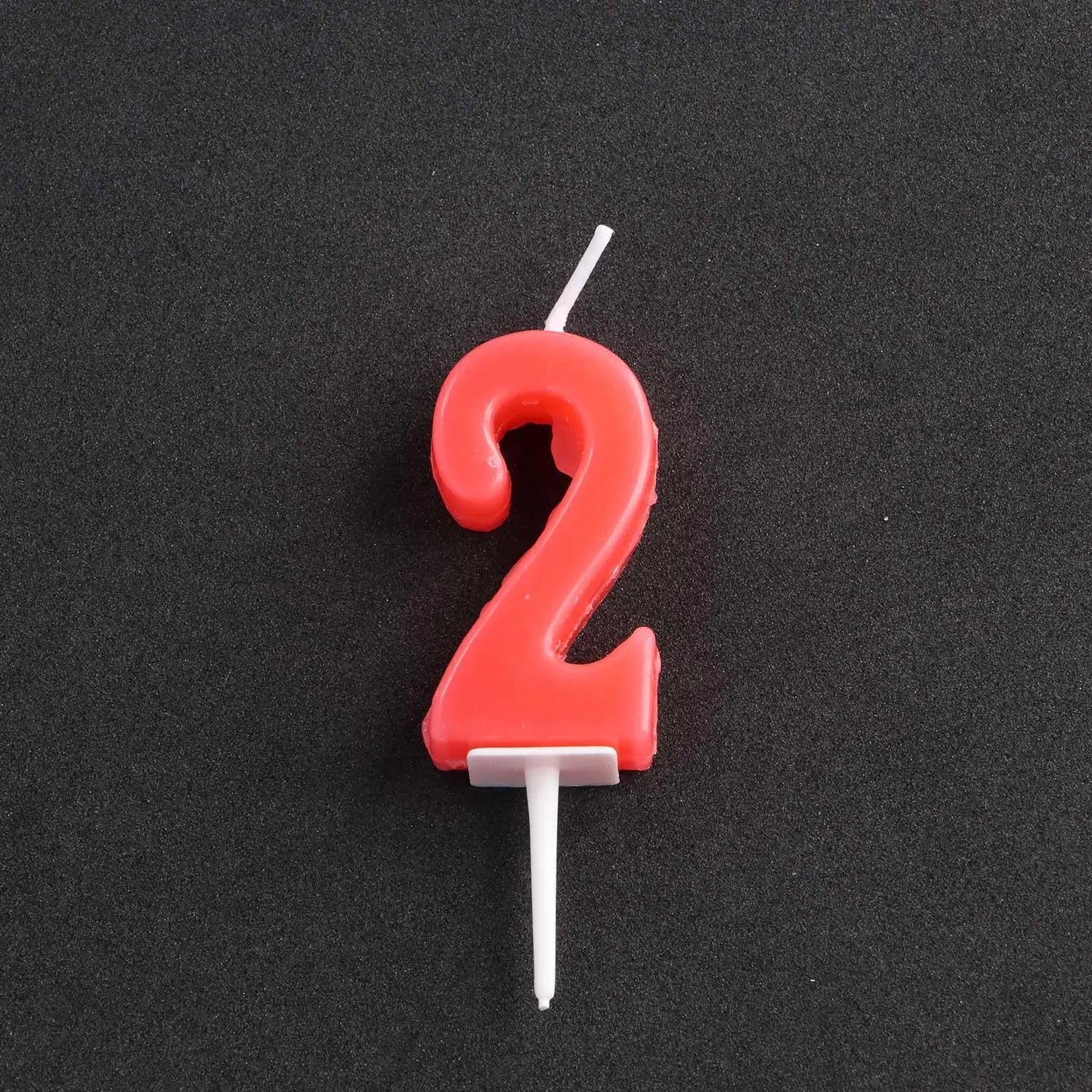 Bougie Chiffre Rouge Minimaliste