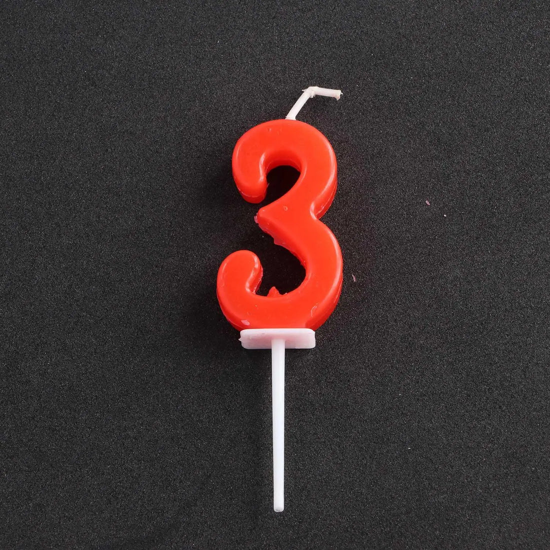 Bougie Chiffre Rouge Minimaliste