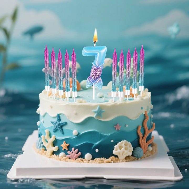 Bougie Chiffre Sirène