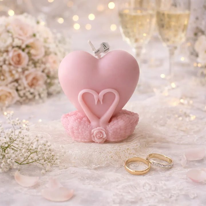 Bougie Décorative Cygne Mariage