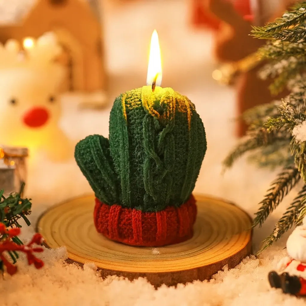 Bougie Décorative Gant de Noël