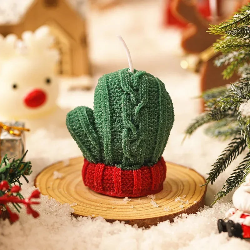 Bougie Décorative Gant de Noël Design