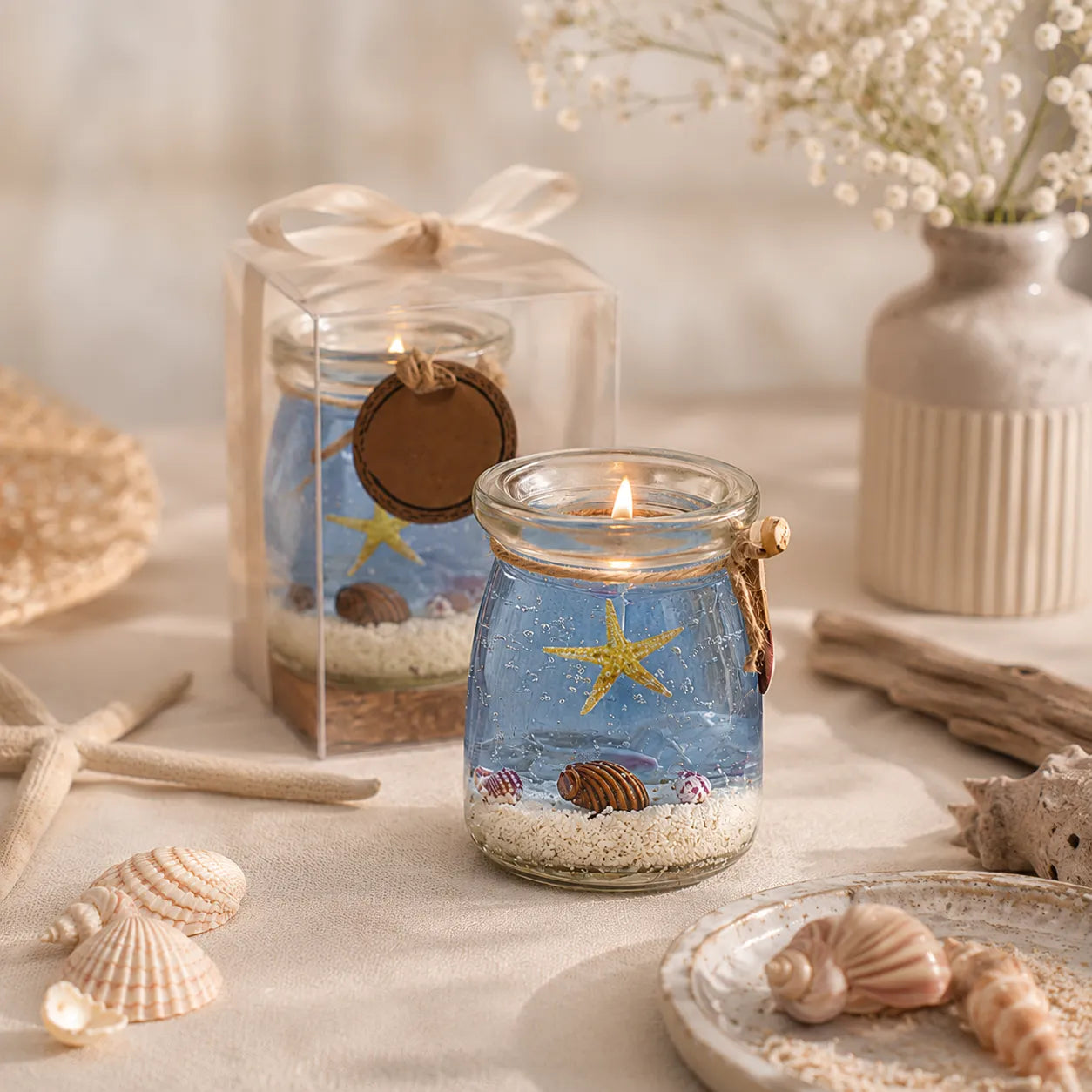 Bougie Décorative Parfumé Marin Moderne
