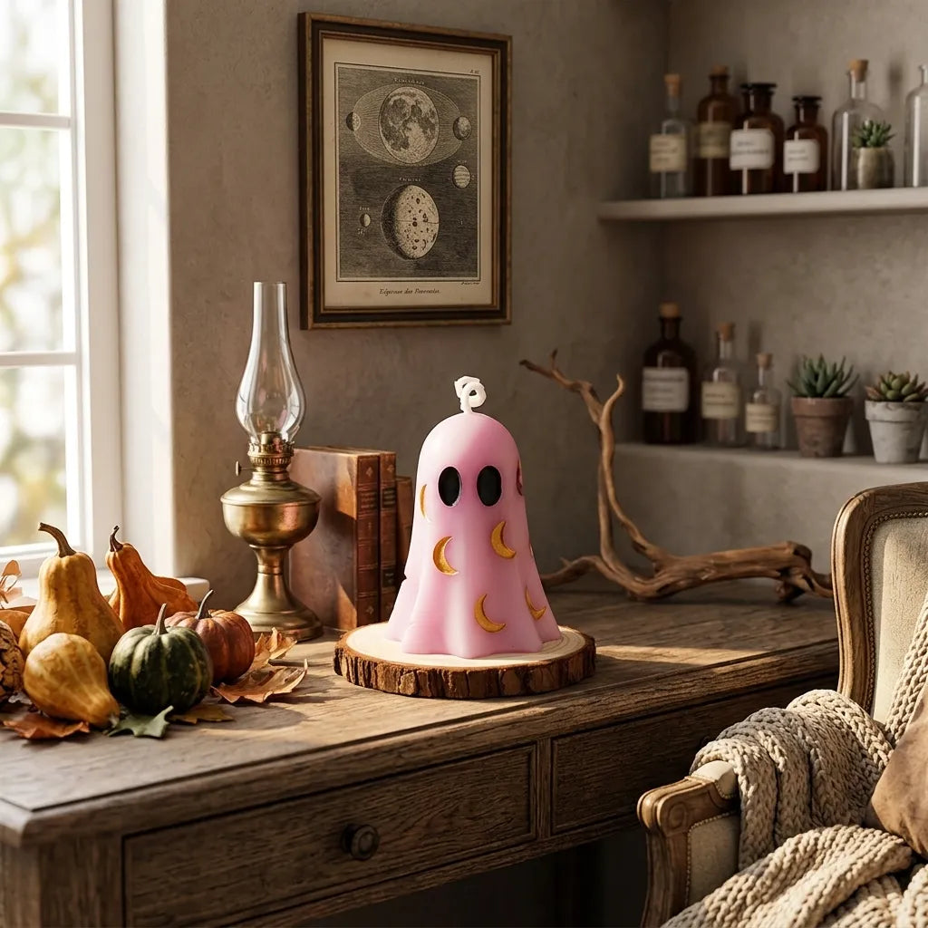 Bougie Fantôme Rose Chic