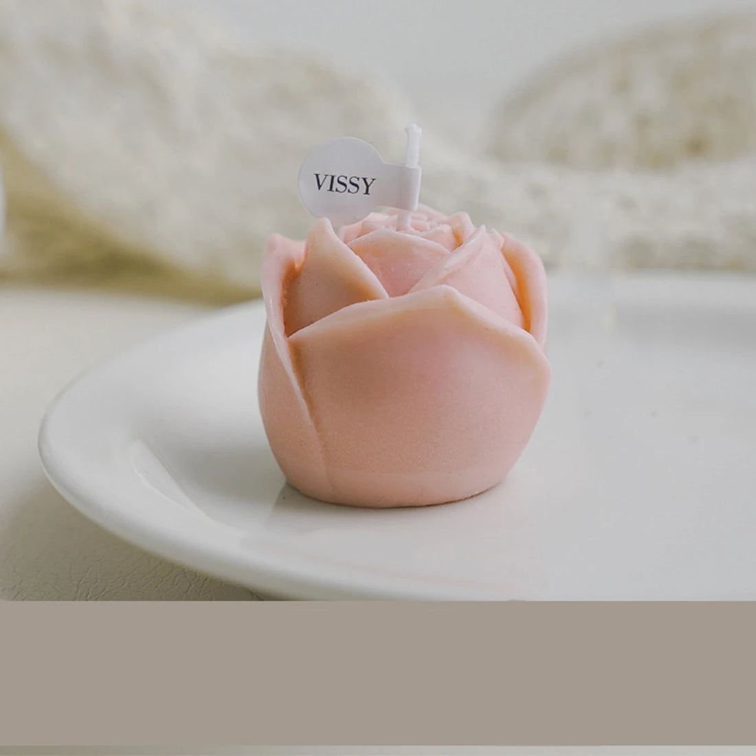 Bougie Fleur de Rose Rose Original