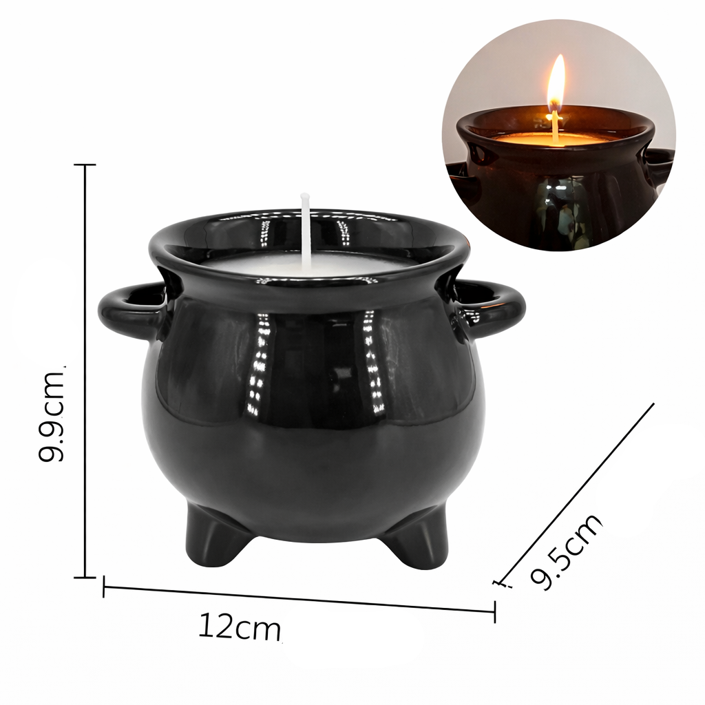 Bougie Halloween Chaudron Taille