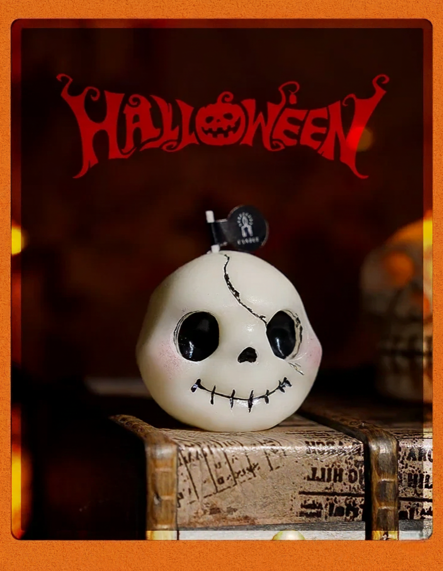 Bougie Halloween Décorative Crâne