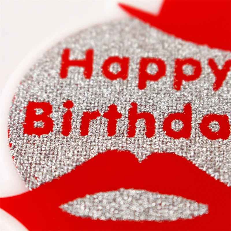 Bougie Happy Birthday Rouge Originale