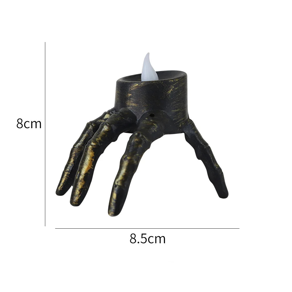 Bougie LED Décorative Squelette Main Original