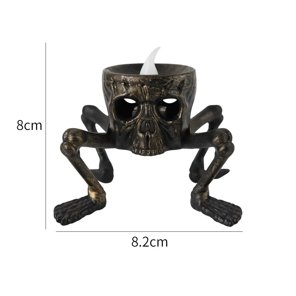 Bougie LED Décorative Squelette Minimaliste