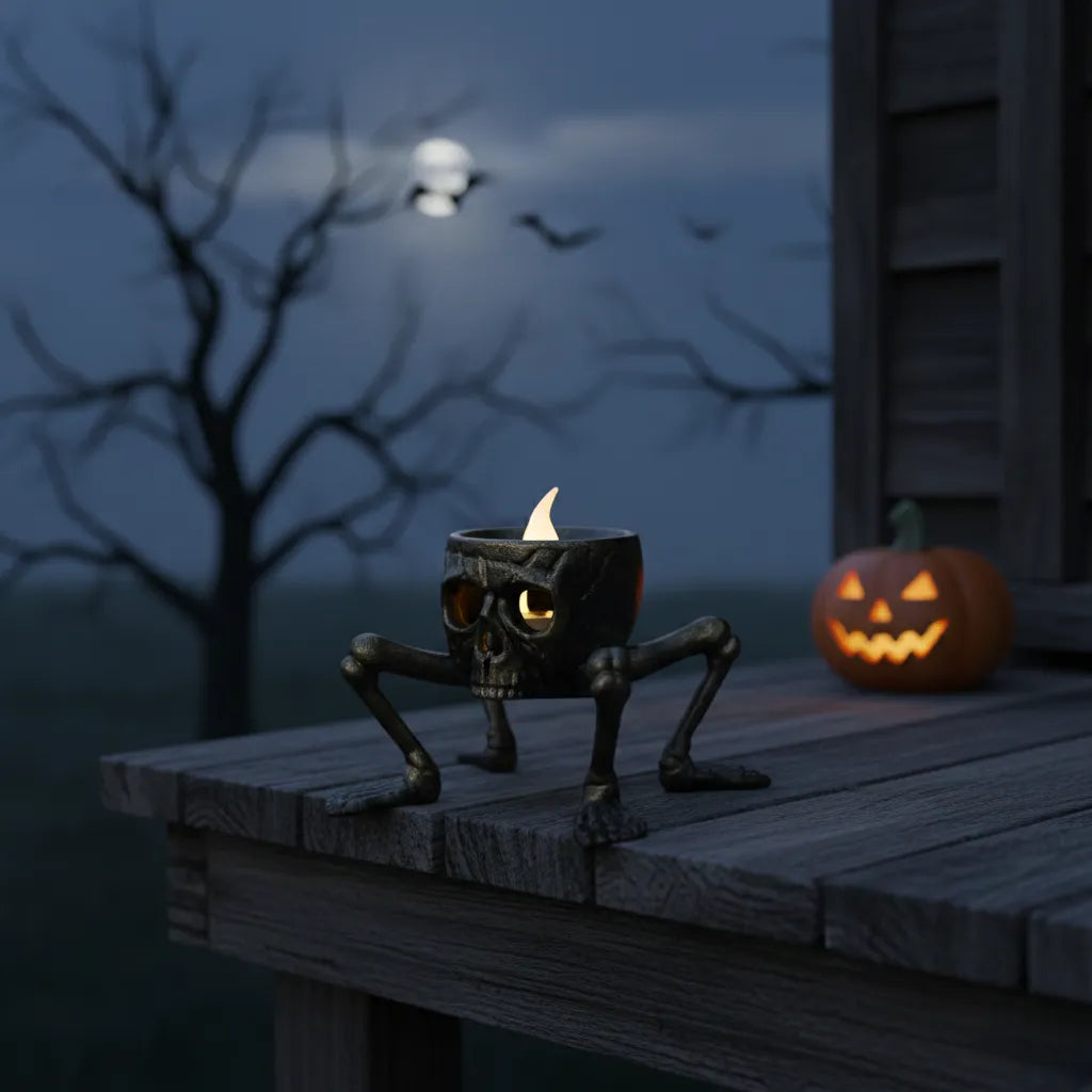 Bougie LED Décorative Squelette Original