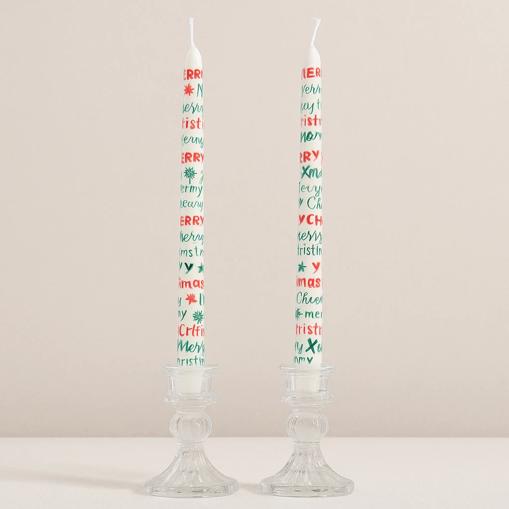 Bougie Longue Merry Christmas
