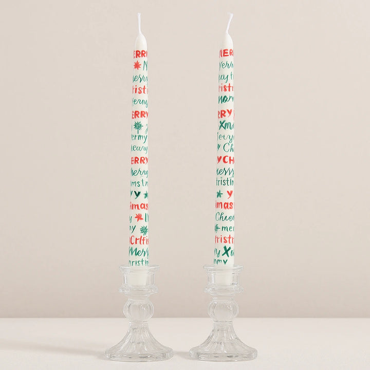 Bougie Longue Merry Christmas