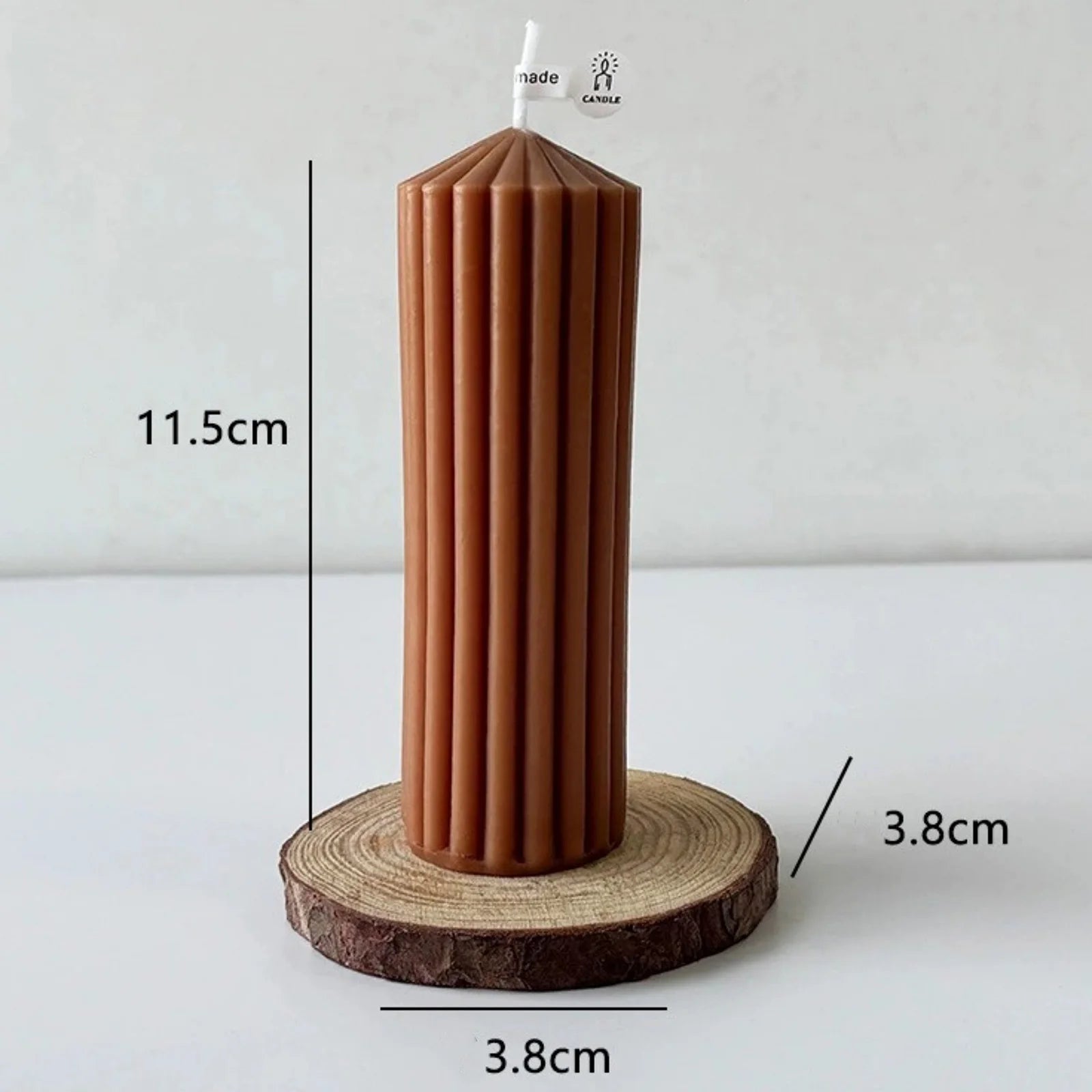 Bougie Mariage Marron Design chic