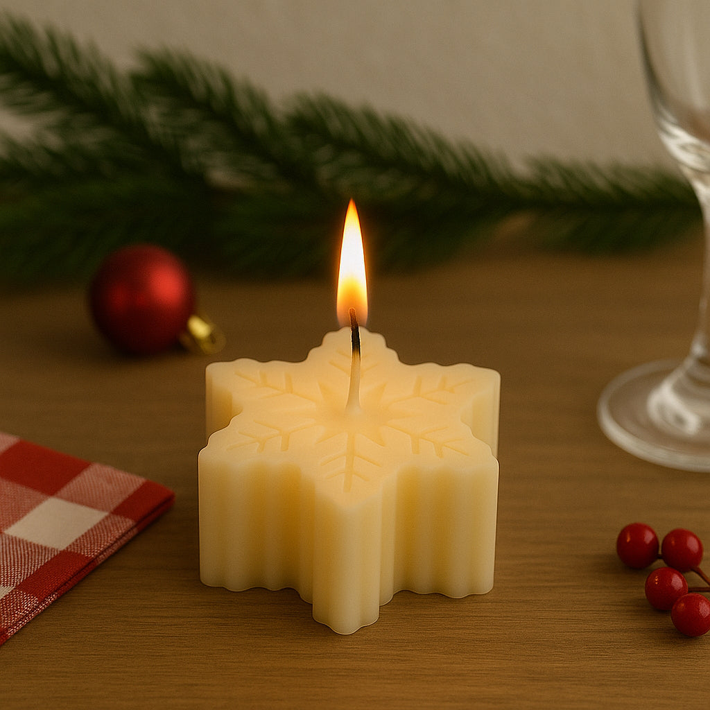 Bougie Noël Élégante Raffinée stylé
