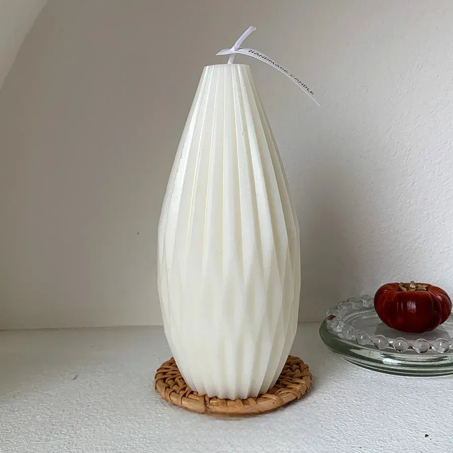 Bougie Nordique Blanche Mariage harmonieuse