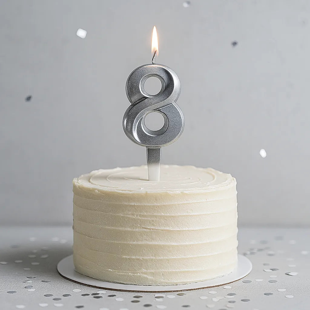 Bougie Numérique Argentée