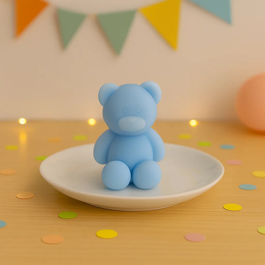 Bougie Ours Bleue