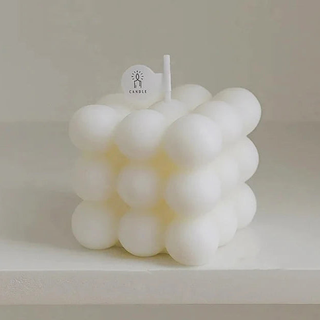 Bougie Parfumée Cube Blanc